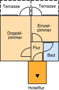 Ringhotel Ahrensburg Familienzimmer Grundriss