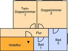 Ringhotel Ahrensburg Familienzimmer Grundriss